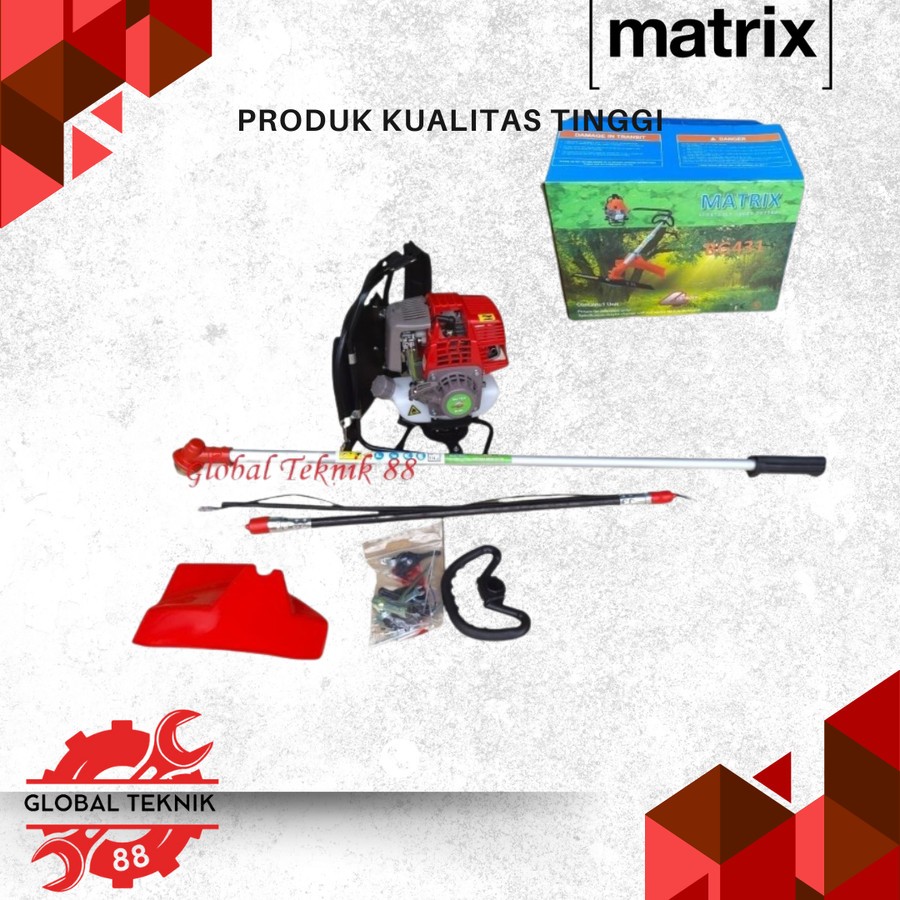 Mesin Potong Rumput 4Tak Matrix BG 431- Brush Cutter BG431 4T