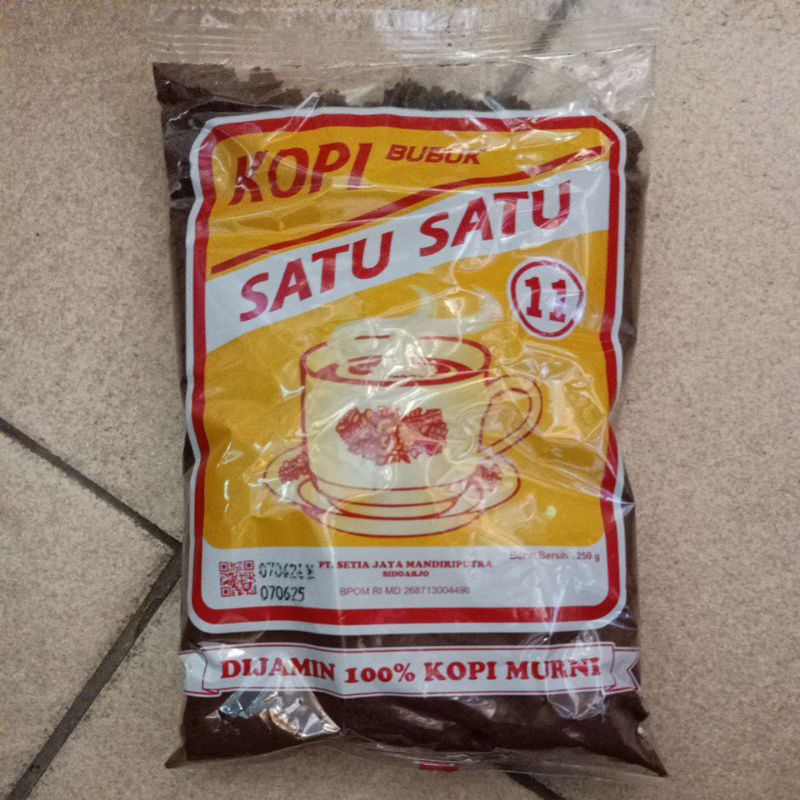 

Kopi bubuk satu satu kopi asli tanpa campuran 250gr murah original