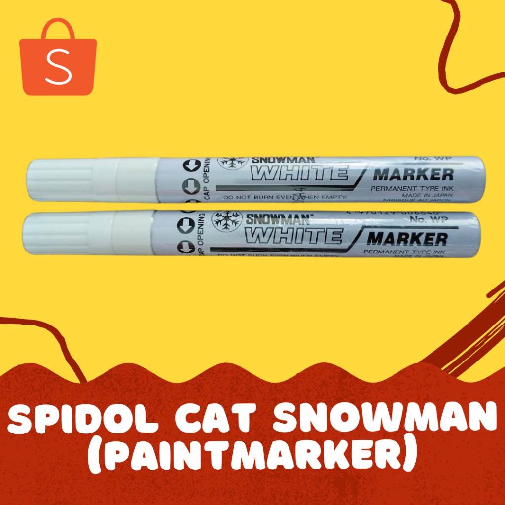 

Spidol Cat (Paint Marker) Permanen Snowman White Marker