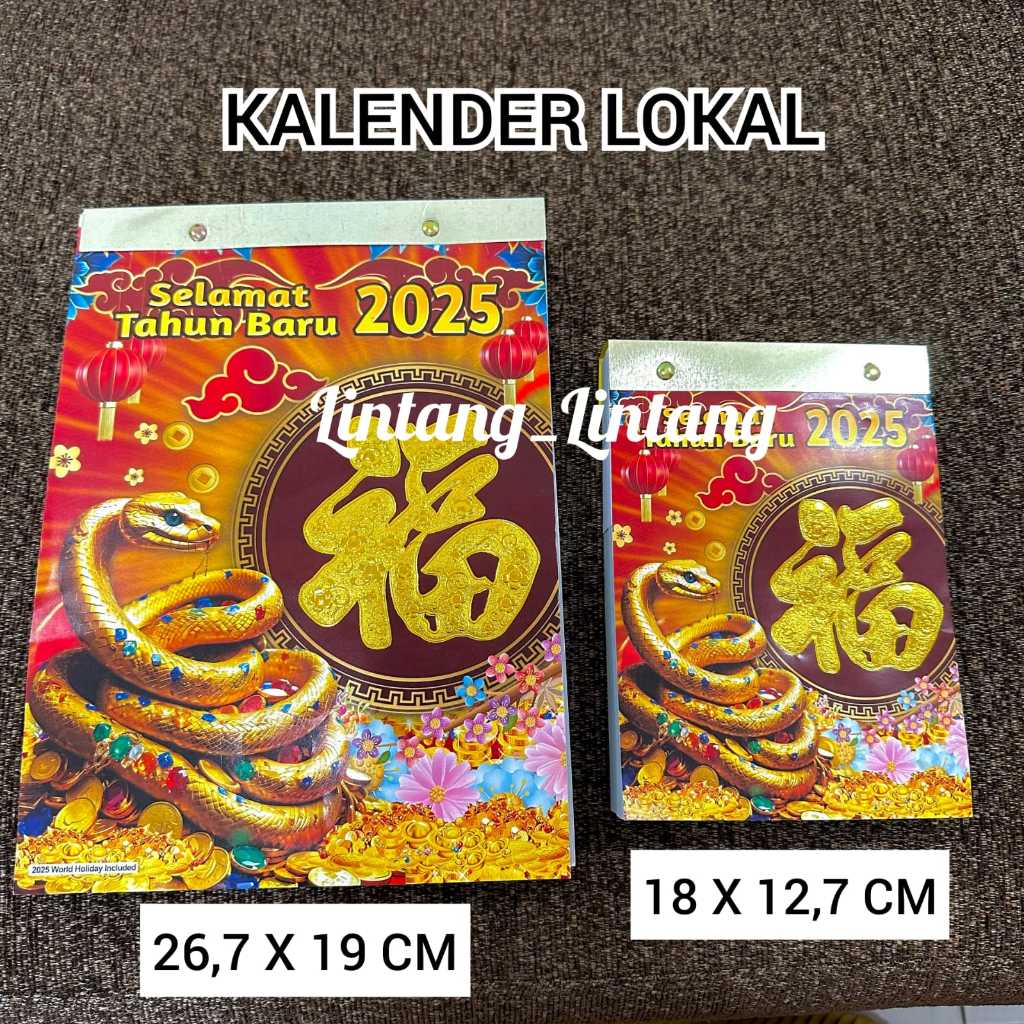 

KALENDER HARIAN SOBEK LOKAL 2025 SHIO ULAR - KELENDER TULISAN FU FUK BAHASA ARAB JAWA CHINA MURAH - KALENDER NASIONAL