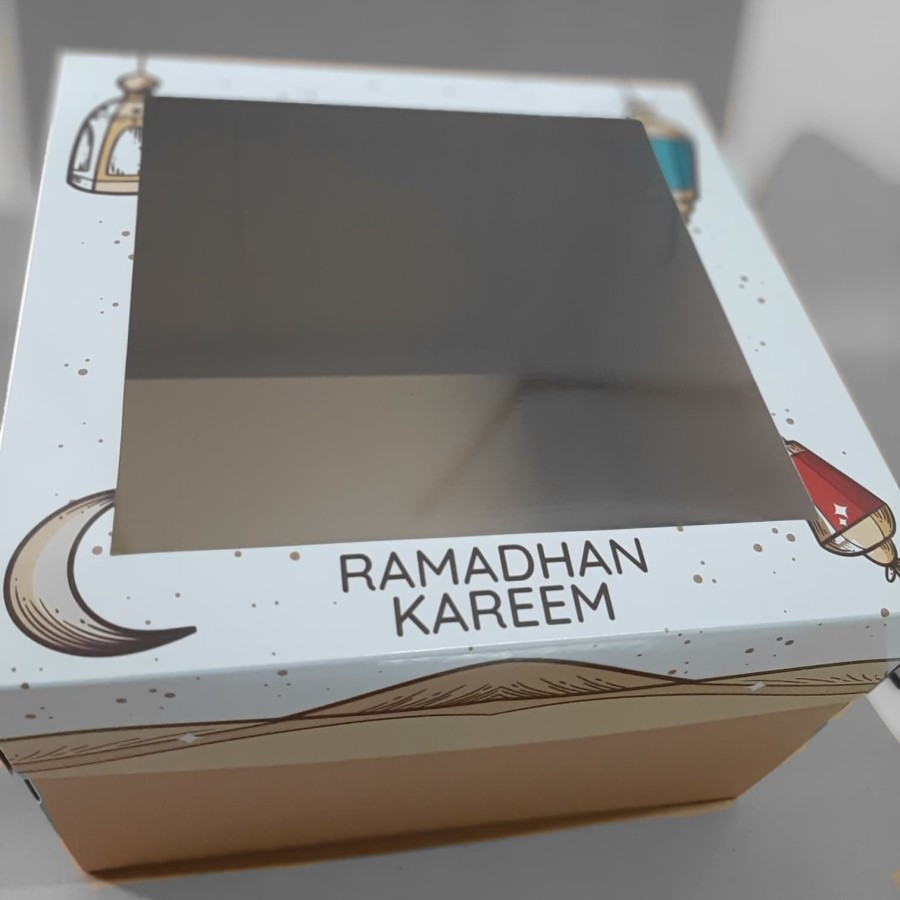 

(10pcs) dus box lebaran kemasan makanan pembungkus makanan tutup duplek corugated