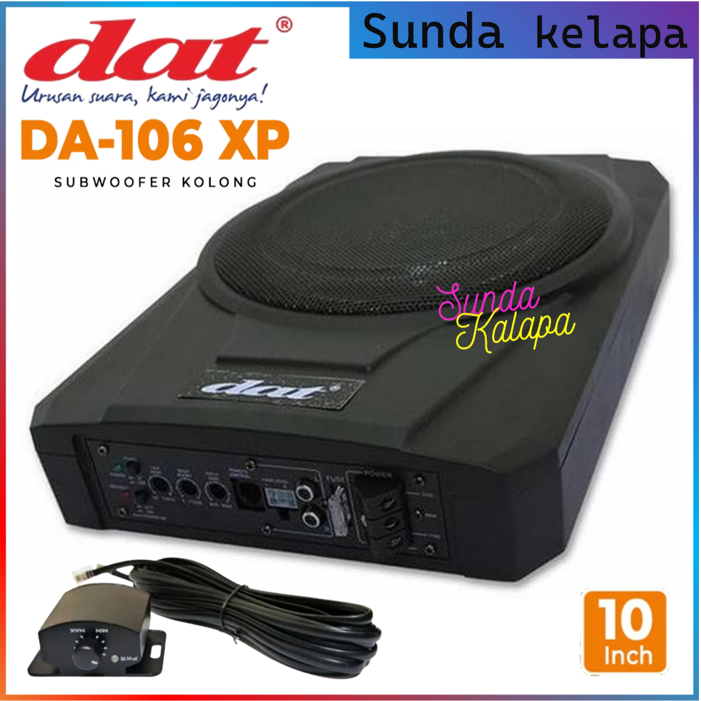 Subwoofer Kolong DAT DA-106XP Speaker Kolong Mobil Active Subwoofer 10 Inch 400W High power and Low