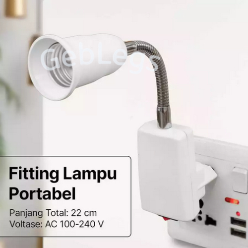 Rumah Tempat Lampu Fitting Fiting Lampu Bohlam Neon LED