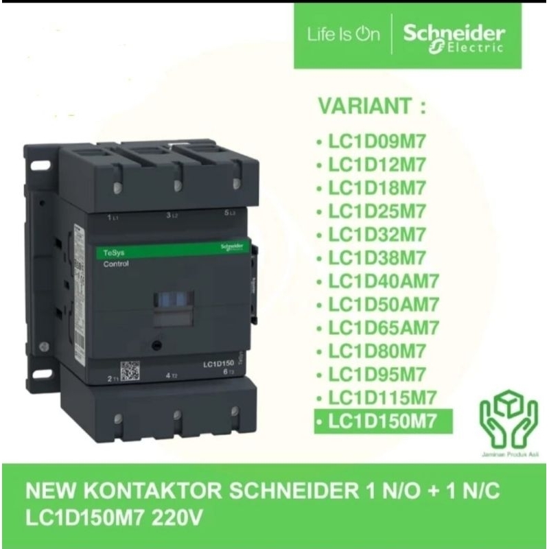 Kontactor Contactor Schneider LC1D150M7 LC1D150 D150 LC1D115M7 LC1D115 NEW