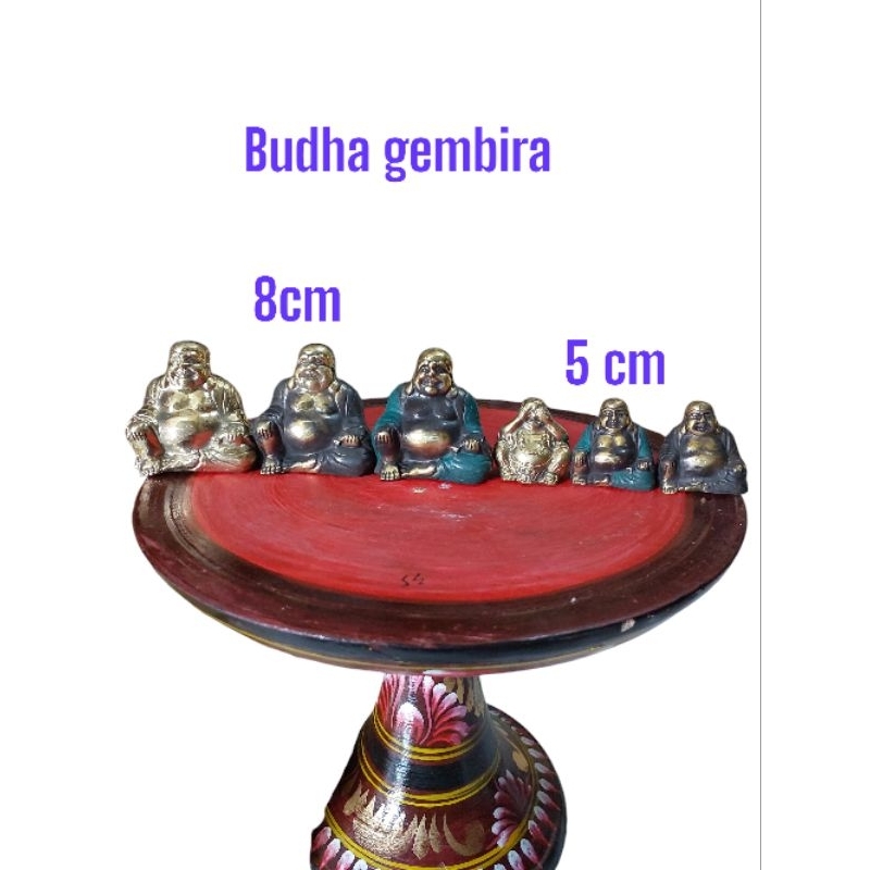 patung perunggu#budha gembira #budha happy#8 dan 5 cm#
