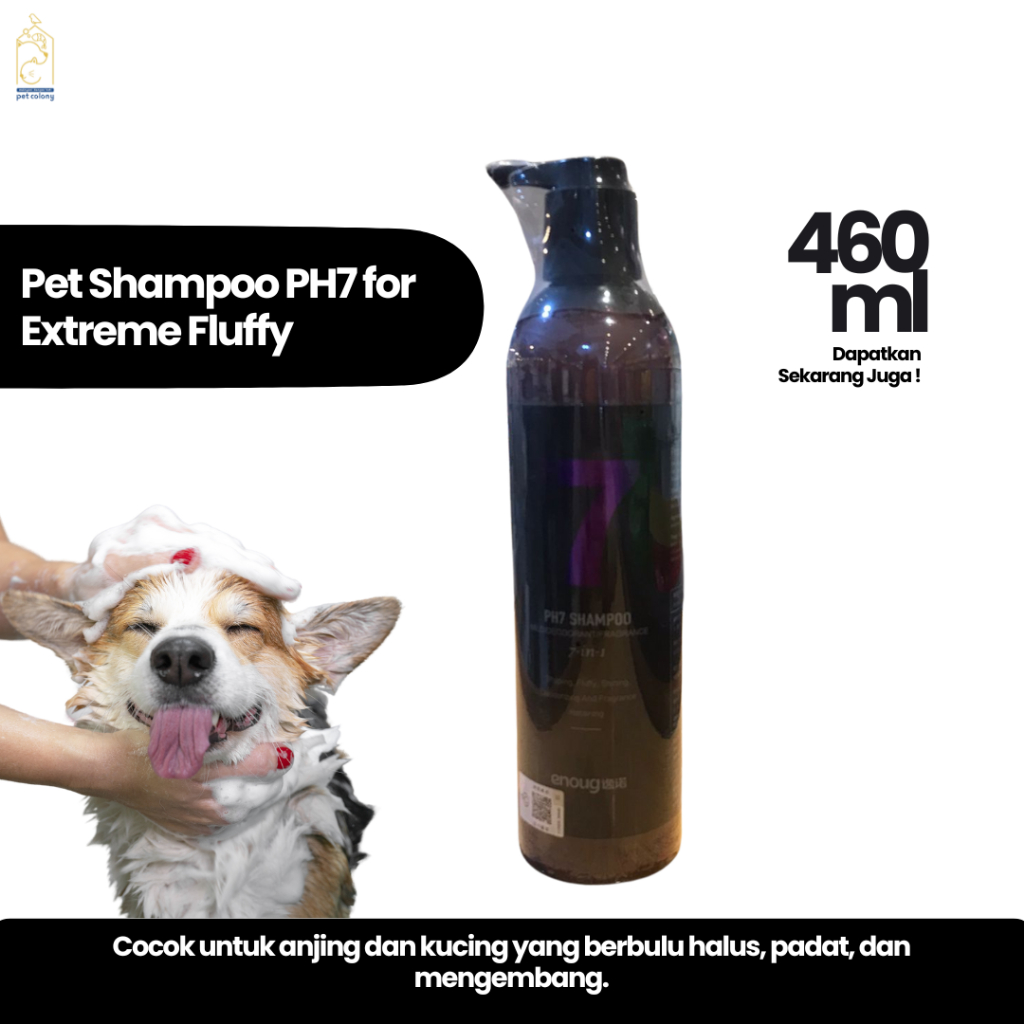 Pet Shampoo PH7 for Extreme Fluffy 460ml Professional Shampoo