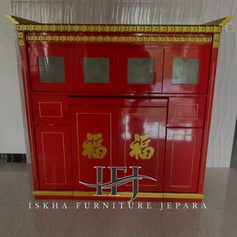MEJA SEMBAYANG CINA_MEJA ALTAR KAYU JATI