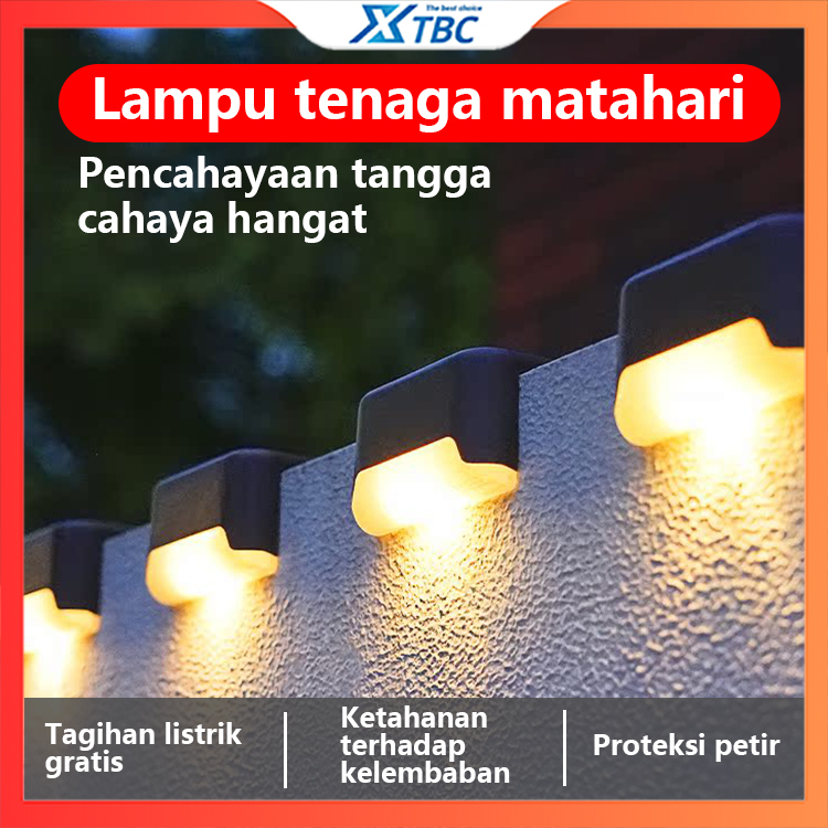 XTBC Lampu Tangga Outdoor Lampu Led Tangga Tenaga Surya Lampu Solar Outdoor Lampu Pagar Led Light Wa