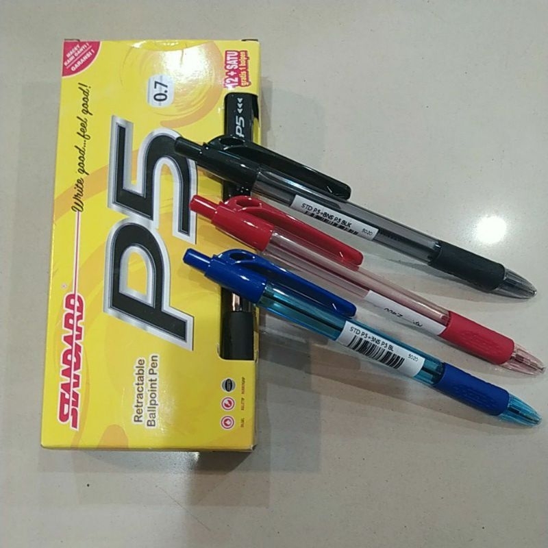 

Pulpen Standard P5 0,7mm Ball Point Harga 1 Lusin