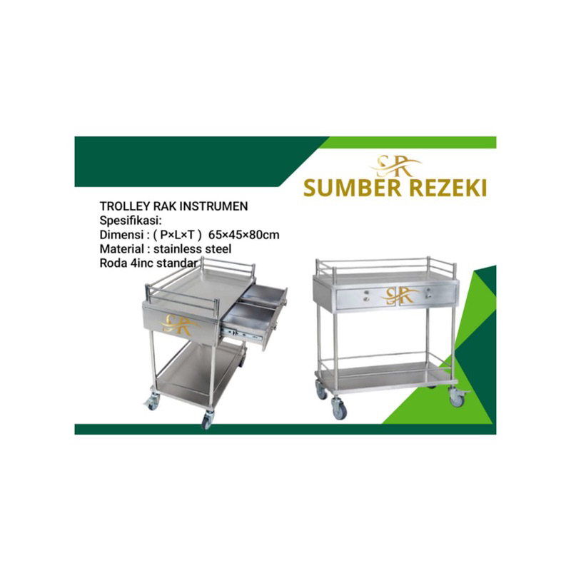 Trolley Rak Instrumen Rumah Sakit