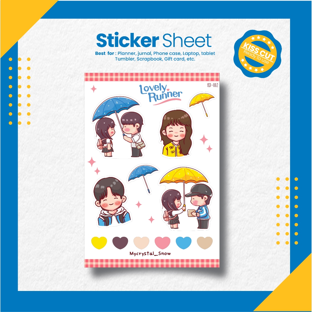 

Sticker KDrama Lovely Runner Sticker Sheet [KD-002]