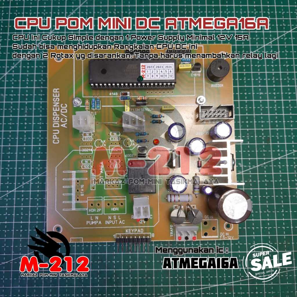 CPU Pom Mini DC / Rotak – Support Atmega16 & Atmega32