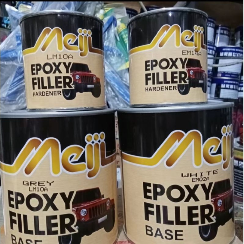 Epoxy meiji FILLER,cat dasar,cat motor,mobil,dll 1liter+hardener