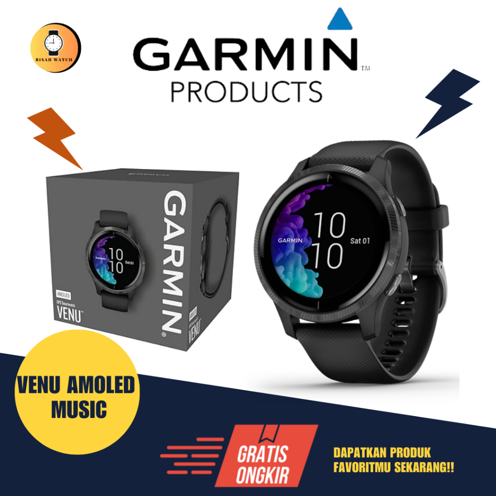 Garmin Venu amoled Music Smartwatch Original Second Like New