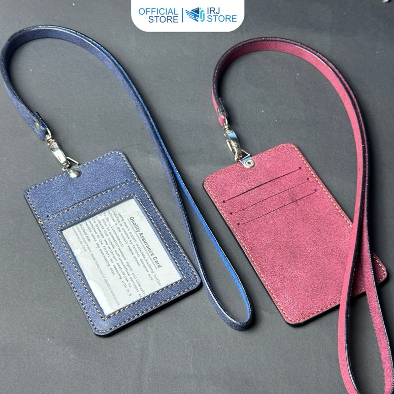 

ID card holder dompet gantung name tag kartu lanyard polos