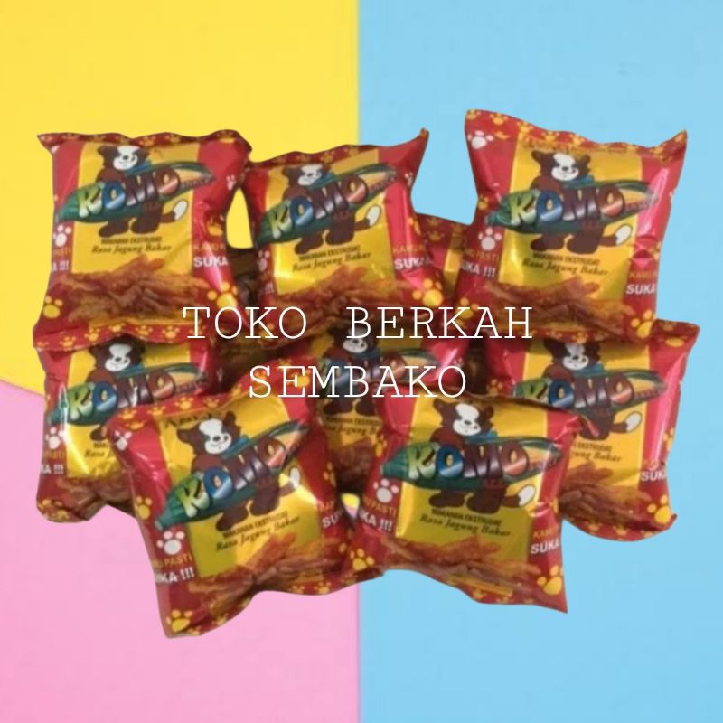 

(PACK) Chiki KOMO Jagung Bakar Snack 38gr Uk BESAR Isi 10Pcs