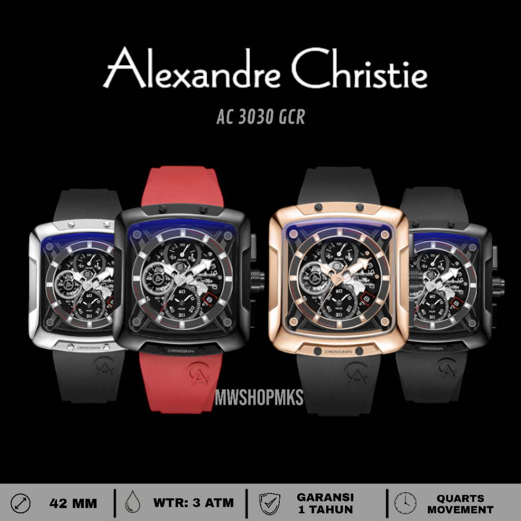 Jam Pria Alexandre Christie AC3030GC AC 3030GC AC 3030GC Original Garansi Resmi Alexander Christie