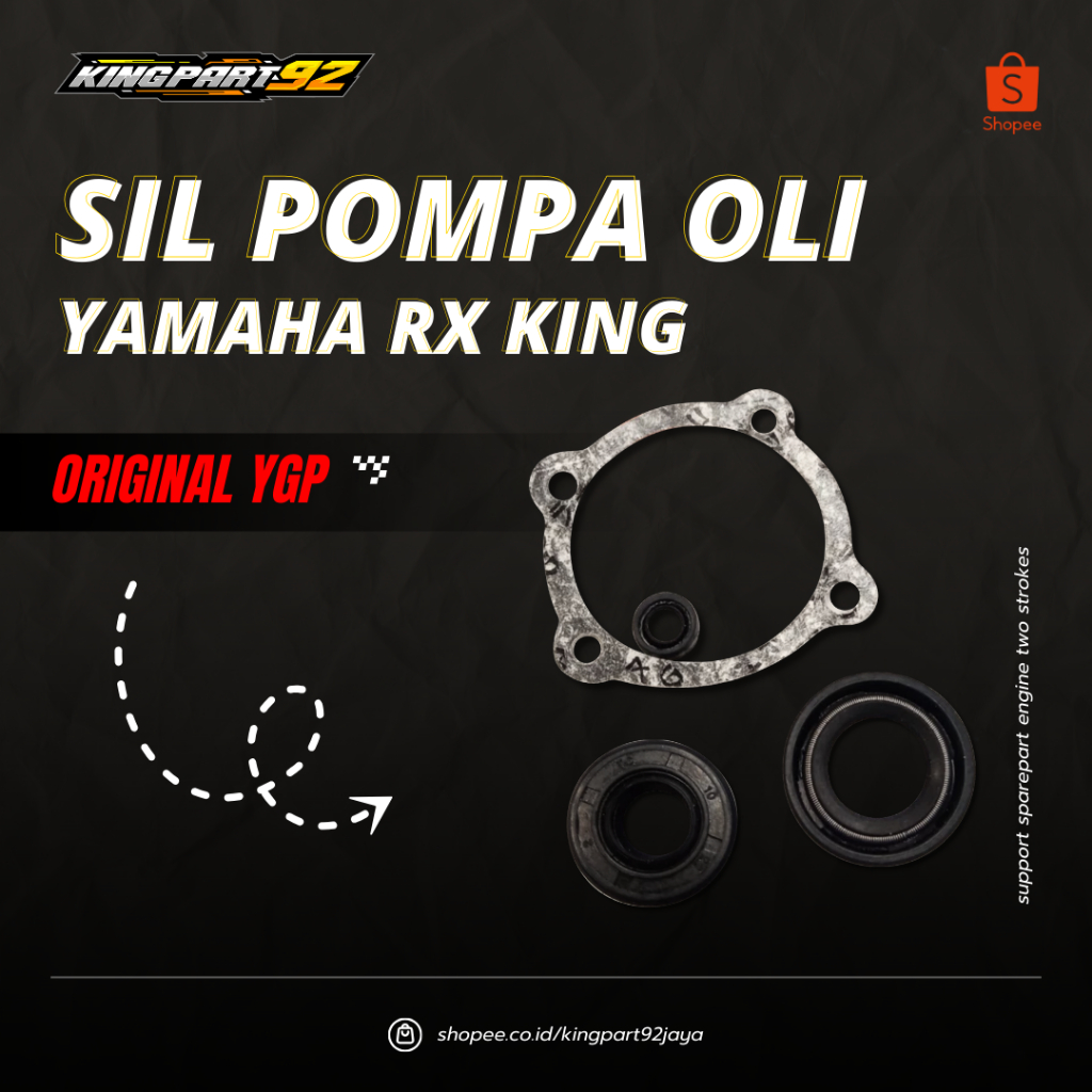 Sil Seal Pompa Oli Yamaha Rx King Rxk Rxs Tahun Tua Original 22F-23412-01