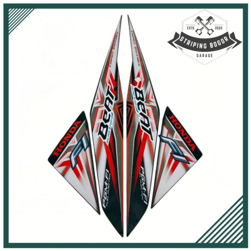 STRIPING HONDA BEAT FI THN 2015 IDLING STOP LIST HITAM