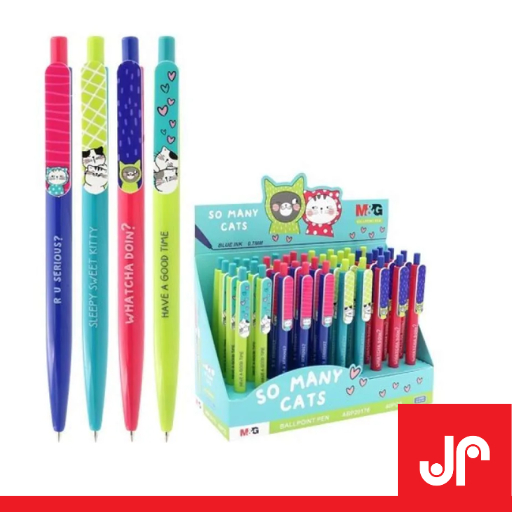 

M&G BALLPOINT PEN ''SO MANY CATS'' RETRACTABLE PEN 0.7MM / PULPEN LUCU ANAK ABP20180