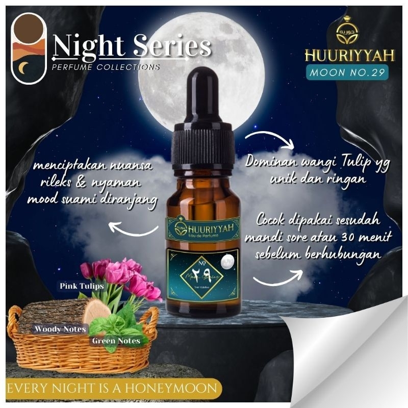 Huuriyyah Night Perfume Moon Series No.29 -  Parfum Istri Saleha Non Alkohol