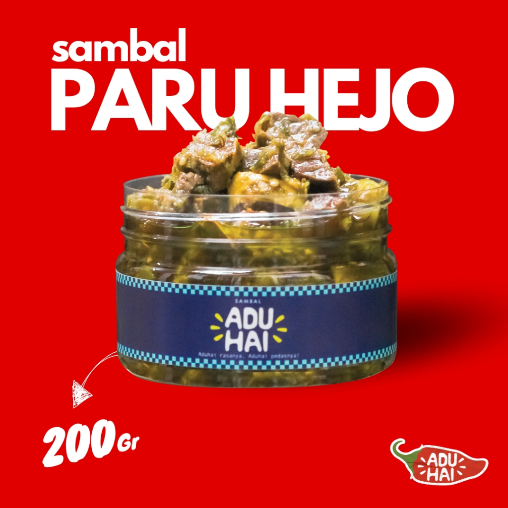 

SAMBAL ADUHAI - Sambal Paru Ijo Pedas Sambel Asli Kemasan 200gr