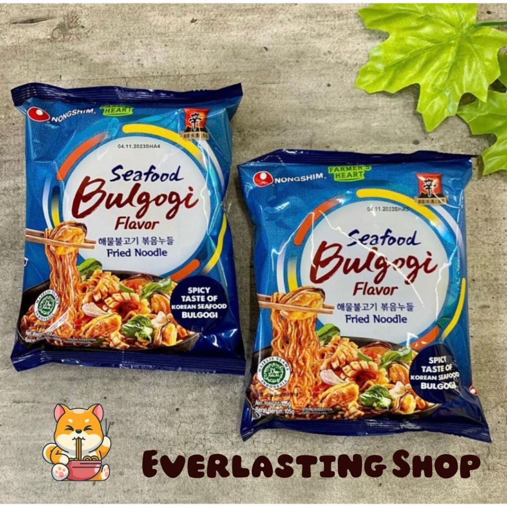 

Nongshim Seafood Bulgogi Ramyeon Nong Shim Shrimp Ramyun Instant Noodle Soup Base Daging Sapi Khas Korea Udang Hidangan Laut