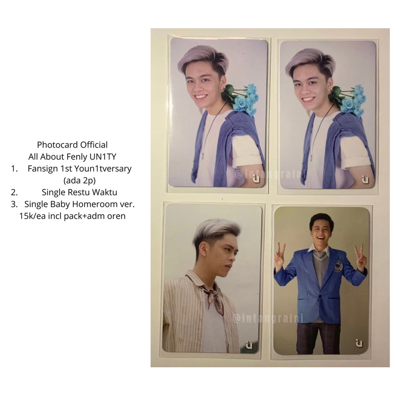 Photocard Fenly UN1TY Official