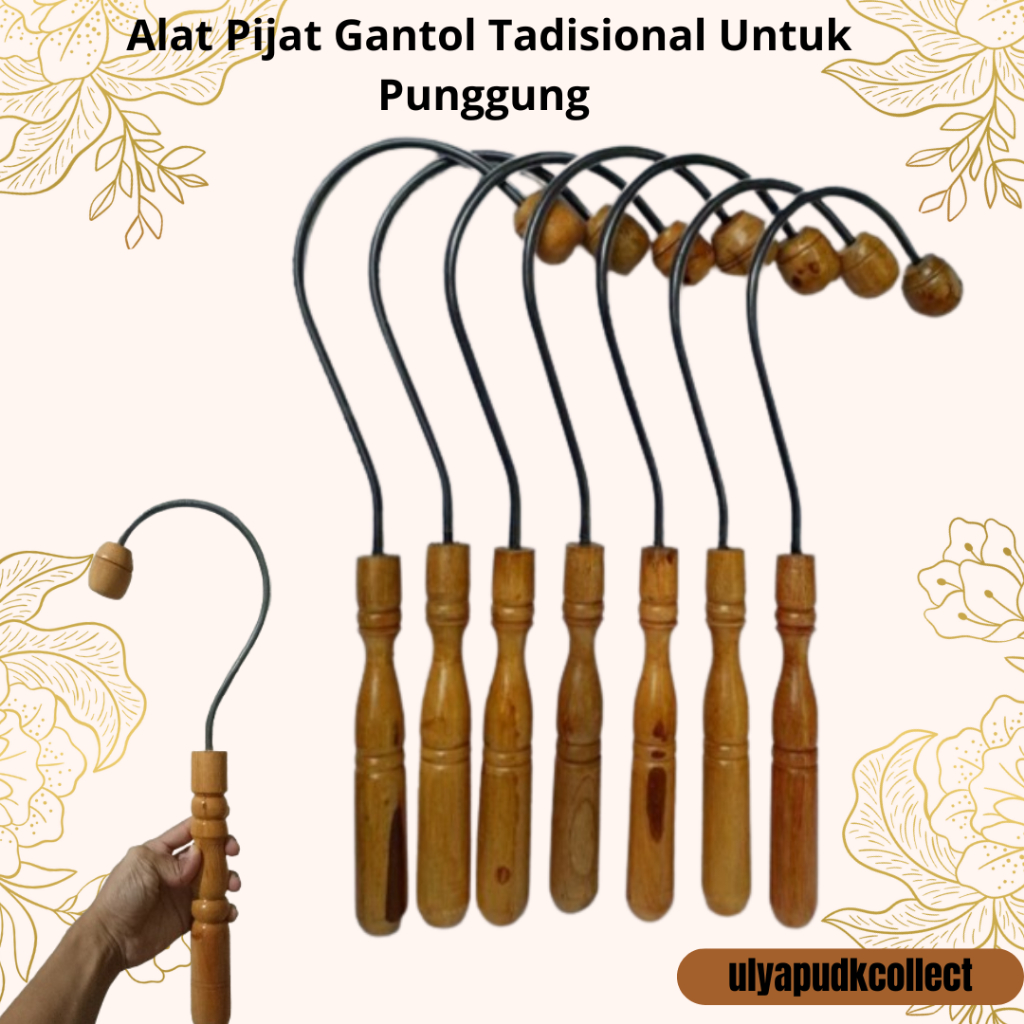 Alat Pijat Punggung / Alat Pijat Gantol Tadisional Untuk Punggung / Alat Pijat Punggung Tradisional 