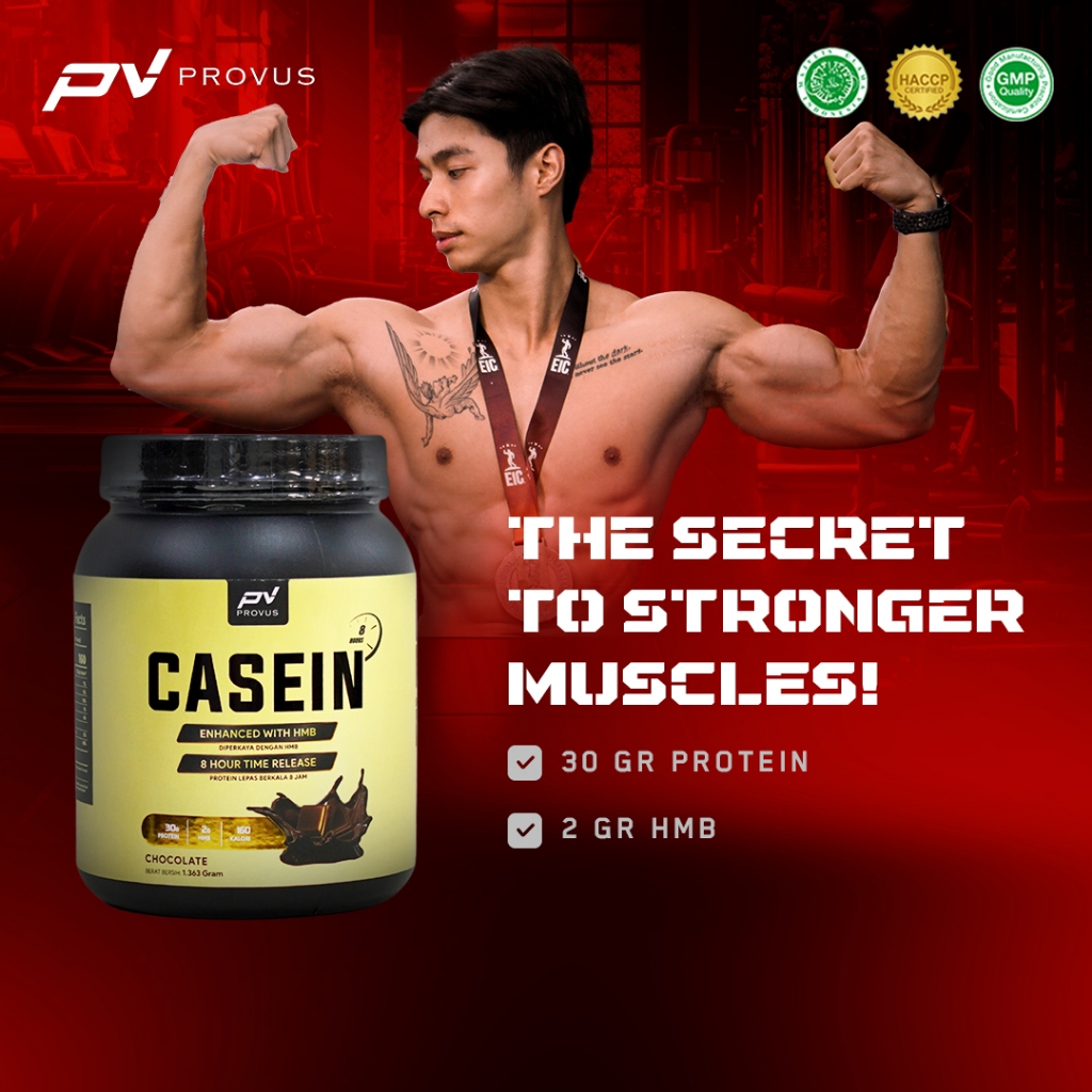 Provus Casein 3LB - HMB Whey Protein Suplemen Fitness