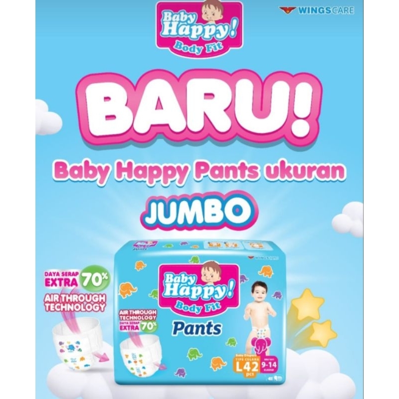 Baby Happy Jumbo L 42 dan M48