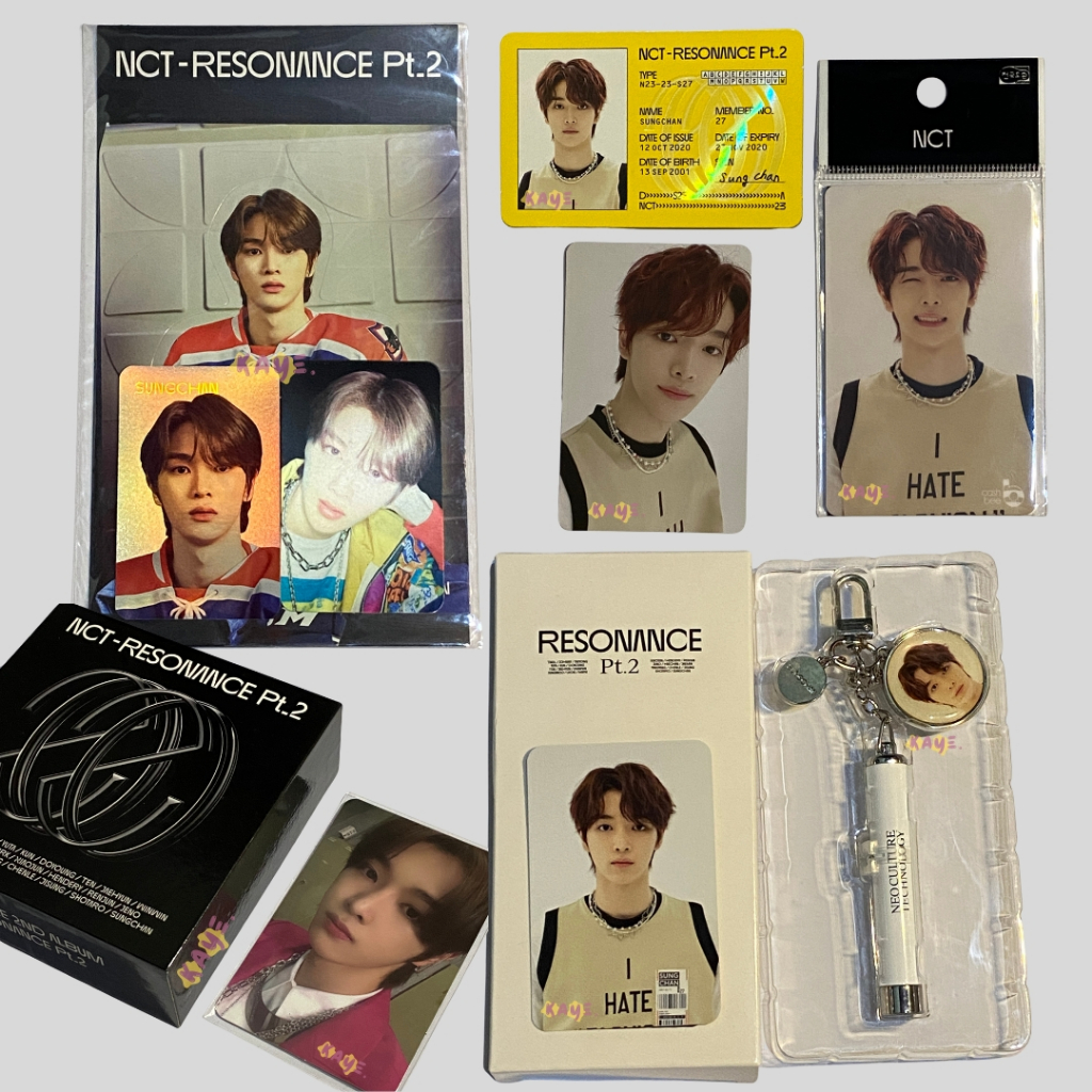 PHOTOCARD SUNGCHAN NCT OFFICIAL MERCH CASHBEE KIHNO LENTICULAR