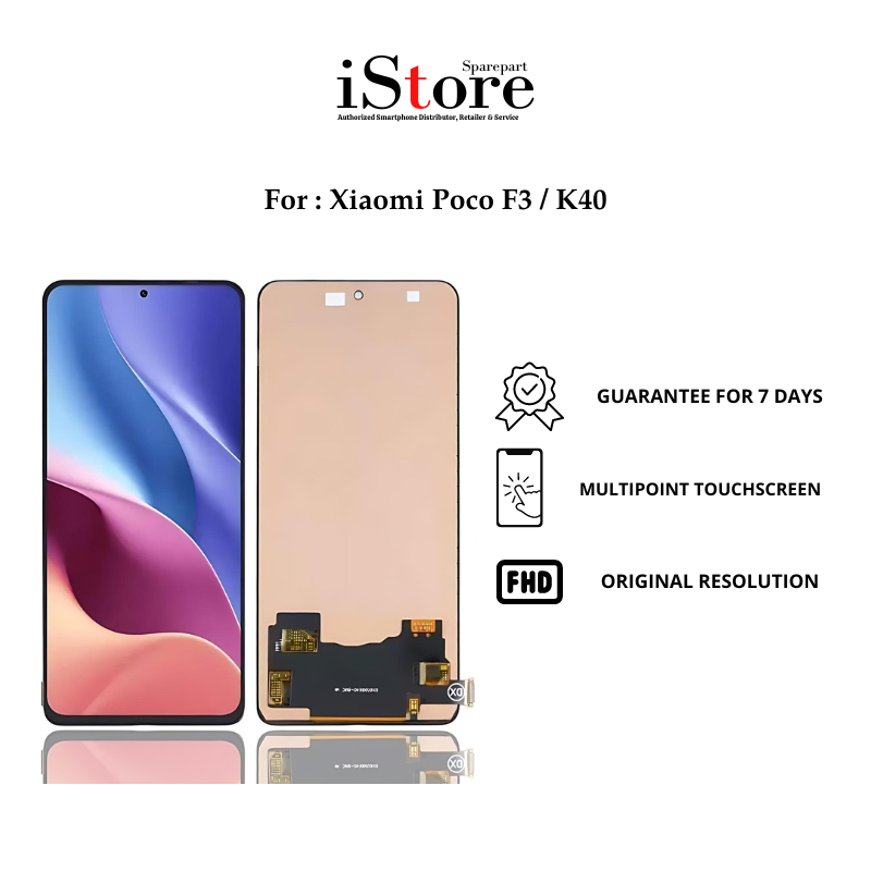 iStore Lcd Touchscreen Pocophone Poco F3 F3 PRO F4 Redmi K40 K40 PRO Lcd TS Fullset Original HFIX