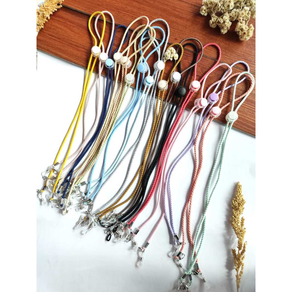 Tali Kacamata Olahraga | Tali Kacamata Karet 2in1 tali masker elastis ULIR