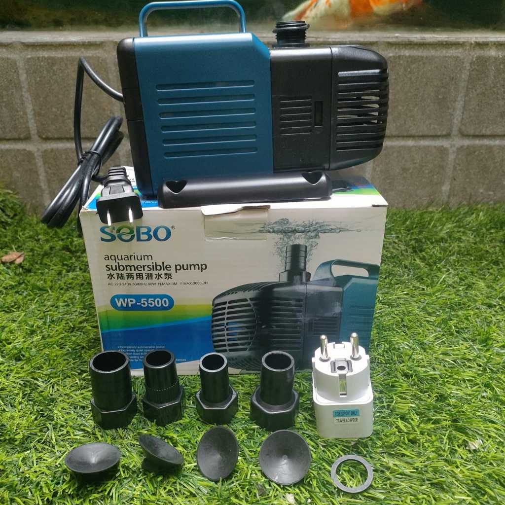 Pompa Celup Original SOBO WP 5500 3000 L/H Kolam Ikan Aquarium