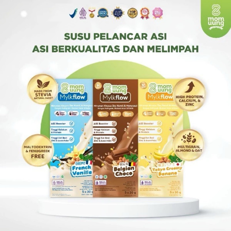 

Littlezyan - MOM UUNG Mylkflow Susu Pelancar Asi - Mylkflow Creamy Vanilla - Mylkflow Singapore Classic Chocolate
