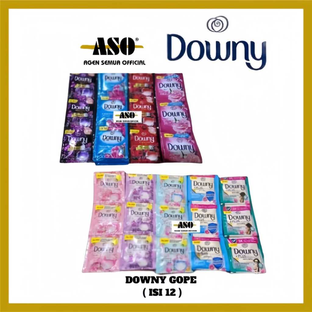 Downy 500 GOPE Pwangi & Pelembut Pakaian Wangi Parfum Mewah 8ml RENCENG ( ISI 12 )