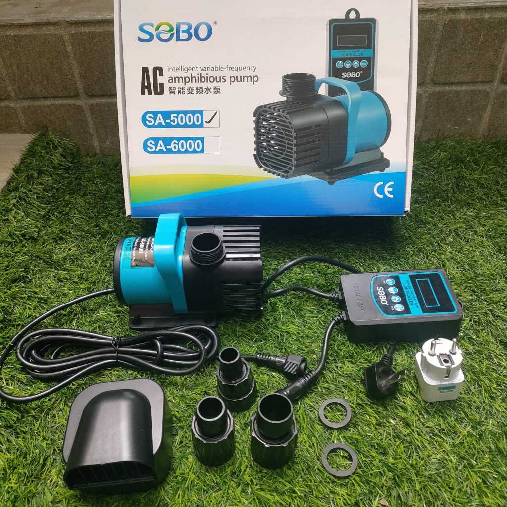 Pompa Celup Amfibi Original untuk Kolam Ikan SOBO SA 5000