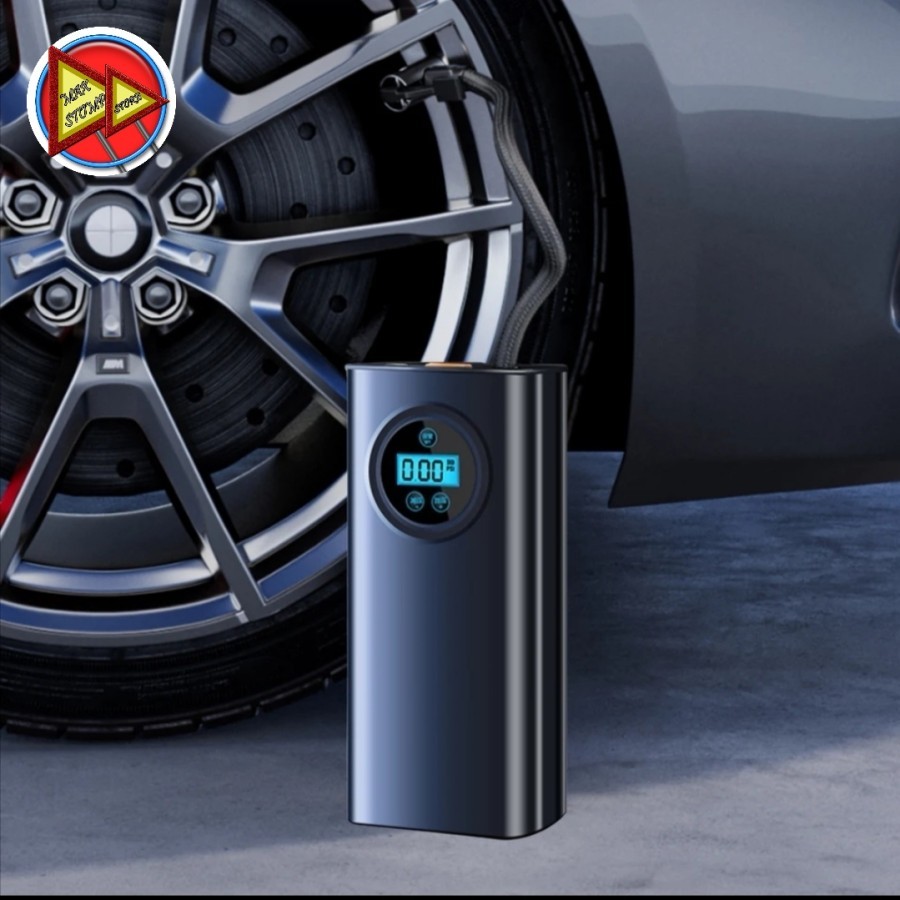 Pompa Angin Ban Otomatis Digital Sepeda Motor Mobil Cas 150 Psi Inflator Pump