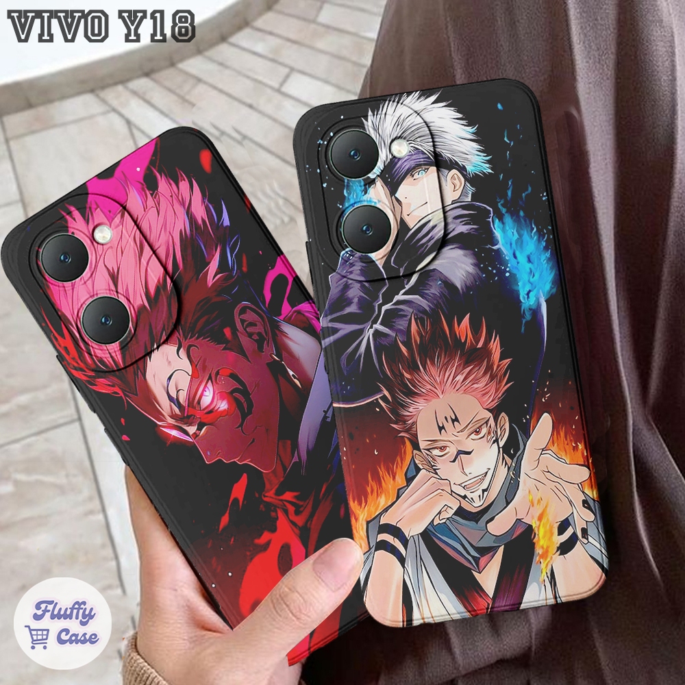 Softcase Hp VIVO Y18 2024/Y03/Y12/Y12S/Y28/Y21S/Y33S Motif Anime Hits Trendy Kekinian - Case Hp - Ca