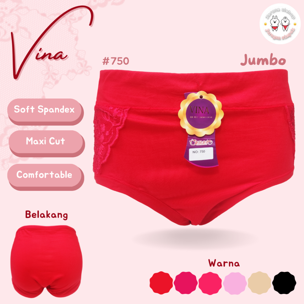 1 PCS CDW VINA #750 CELANA DALAM CD SEMPAK REMAJA DEWASA WANITA PEREMPUAN CEWEK