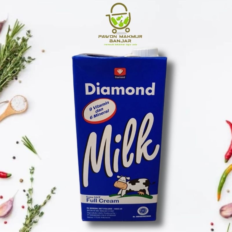 

SUSU UHT FULL CREAM DIAMOND MILK / 1000 ml