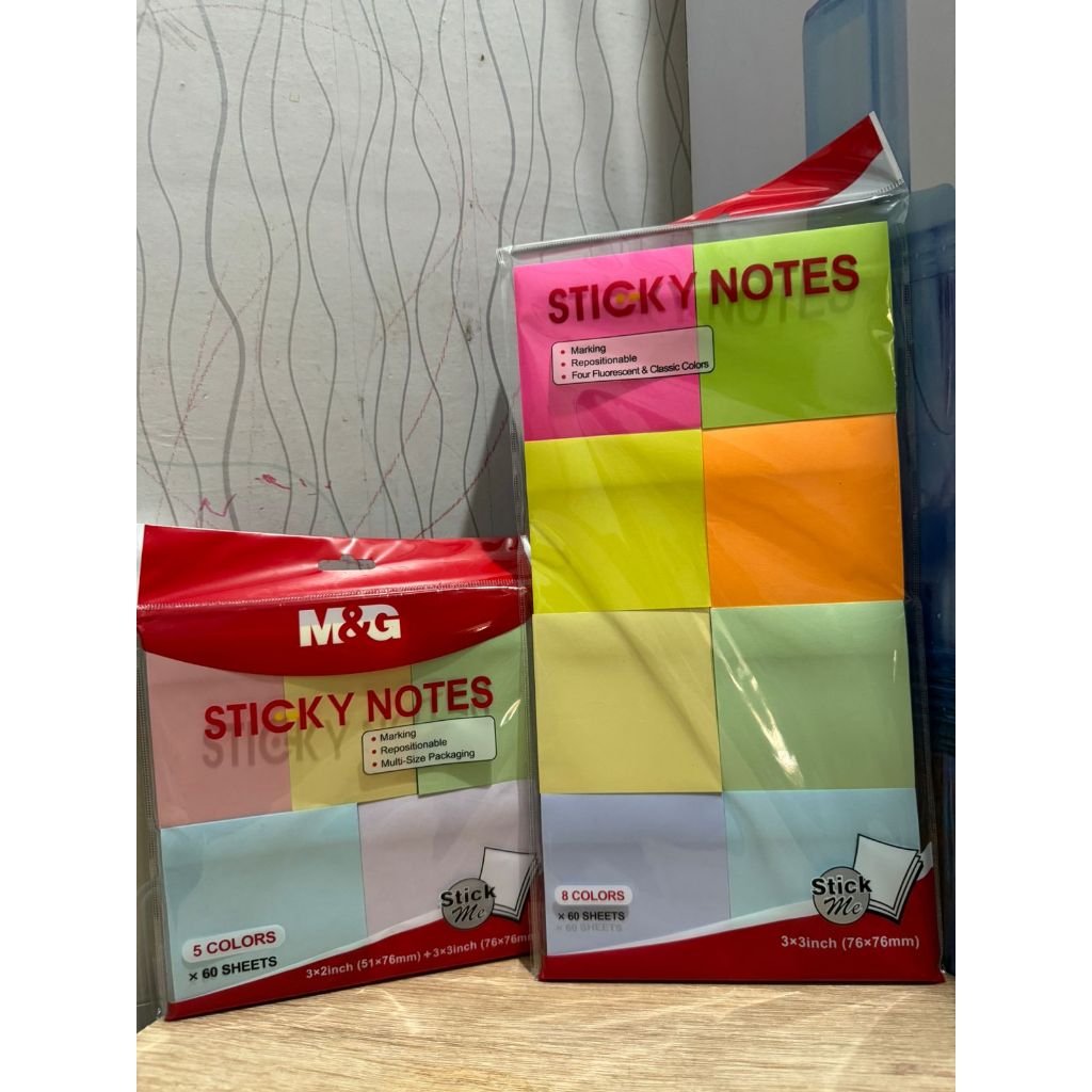 

M&G Sticky Note / Memo Sticky Note 3x3Inch 5 Color & 8 Color 60 Sheets