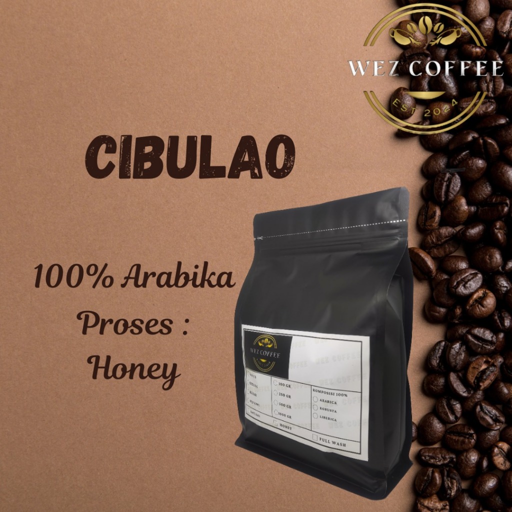 

Kopi Arabica Cibulao Honey Coffee Beans 500gr - 1000gr
