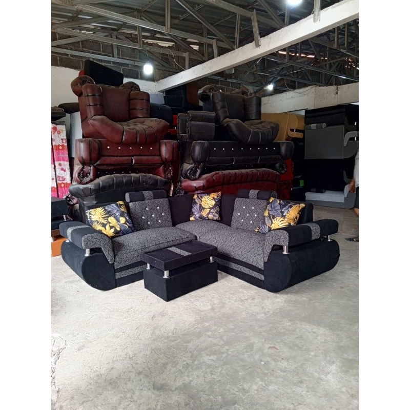sofa l minimalis sudut 1 set model caling