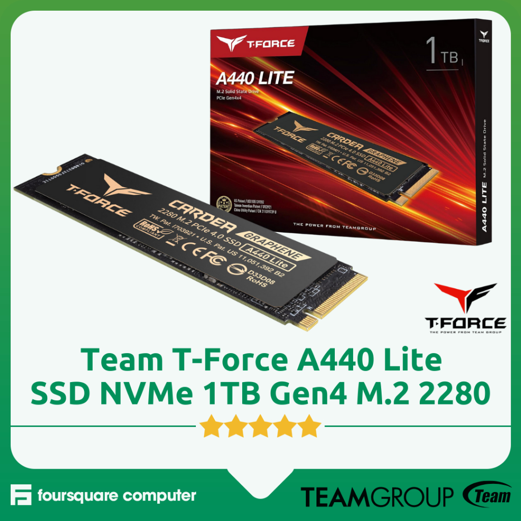 Team T-Force Cardea A440 Lite SSD NVMe 1TB Gen 4 M.2 2280