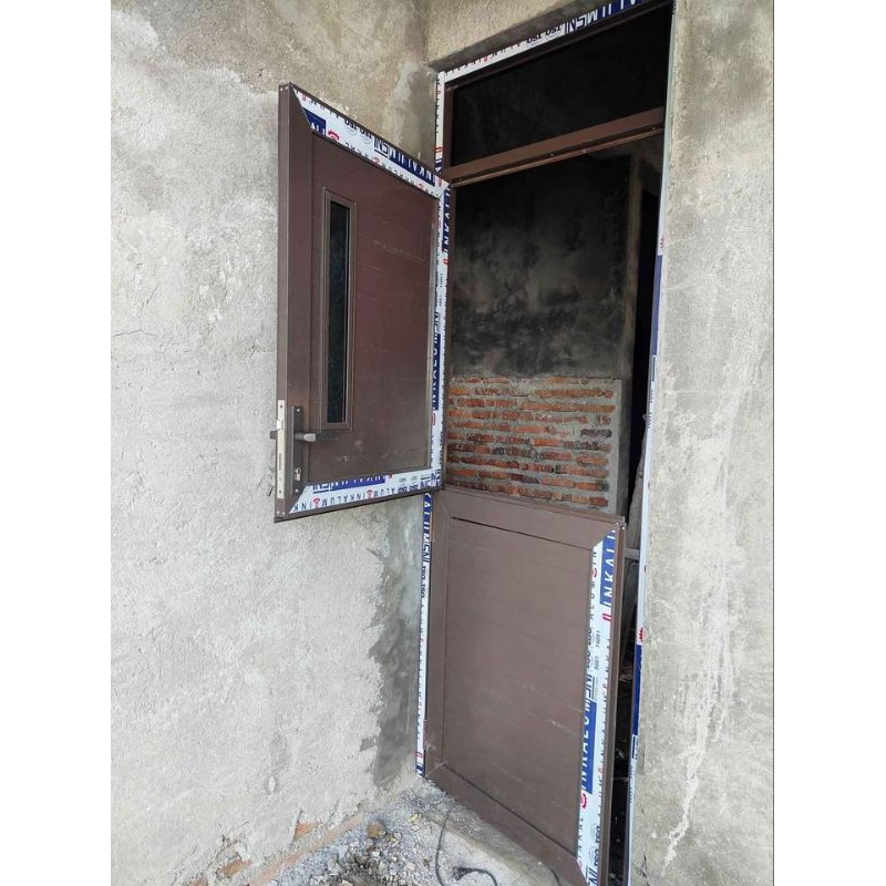 Pintu aluminium model zigzag