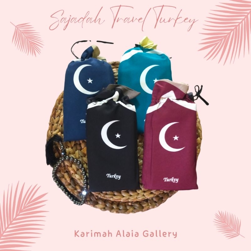 Sajadah Travel / Travelling Turkey Abu Dhabi Antana Pouch Serut l sovenir umroh haji aqiqah
