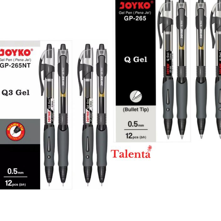

TAKTERKALAHKAN Pulpen Gel Q Gel GP265 Q3 GP265NT Grosir 1 Lusin