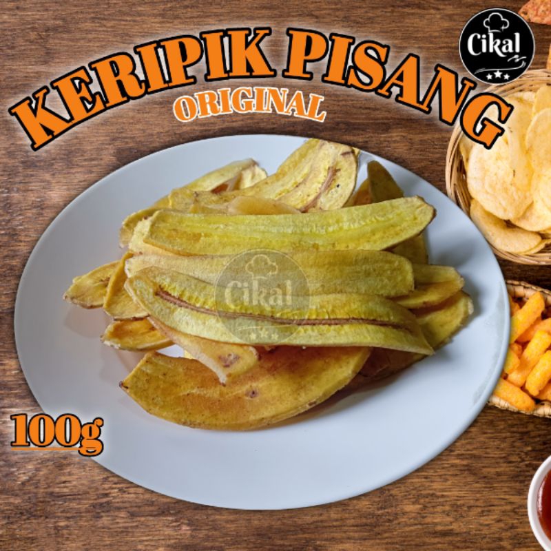 

KERIPIK PISANG RASA ORIGINAL ENAK DAN GURIH KEMASAN 100g